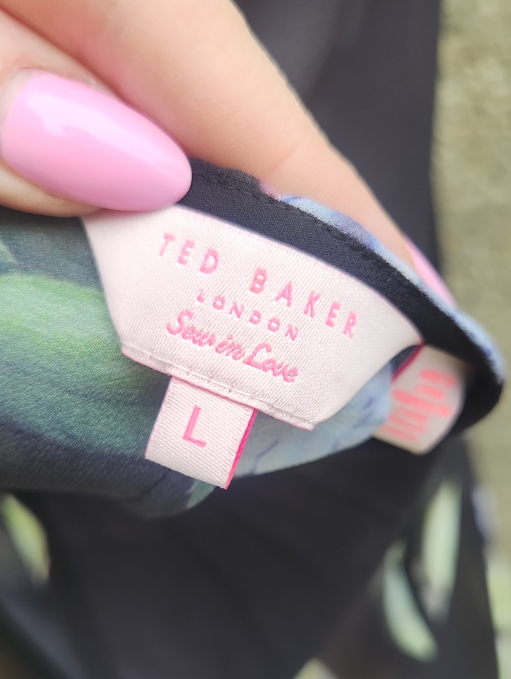 Ted Baker Black Floral Print Sleeveless Maxi Dress - Picture 9 of 9